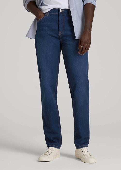 Milo RELAXED TAPERED FIT Jeans for Tall Men in Midnight Blue Wash