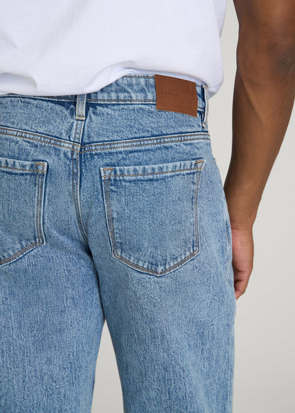 MILO Relaxed Tapered Fit Jeans for Tall Men in Perfect Blue