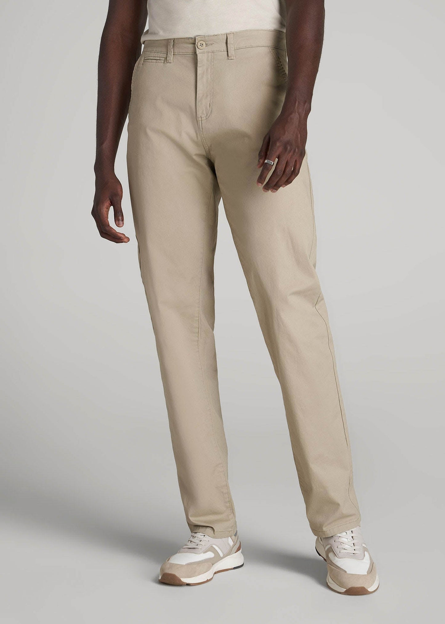 Mason RELAXED Chinos for Tall Men in Desert Khaki