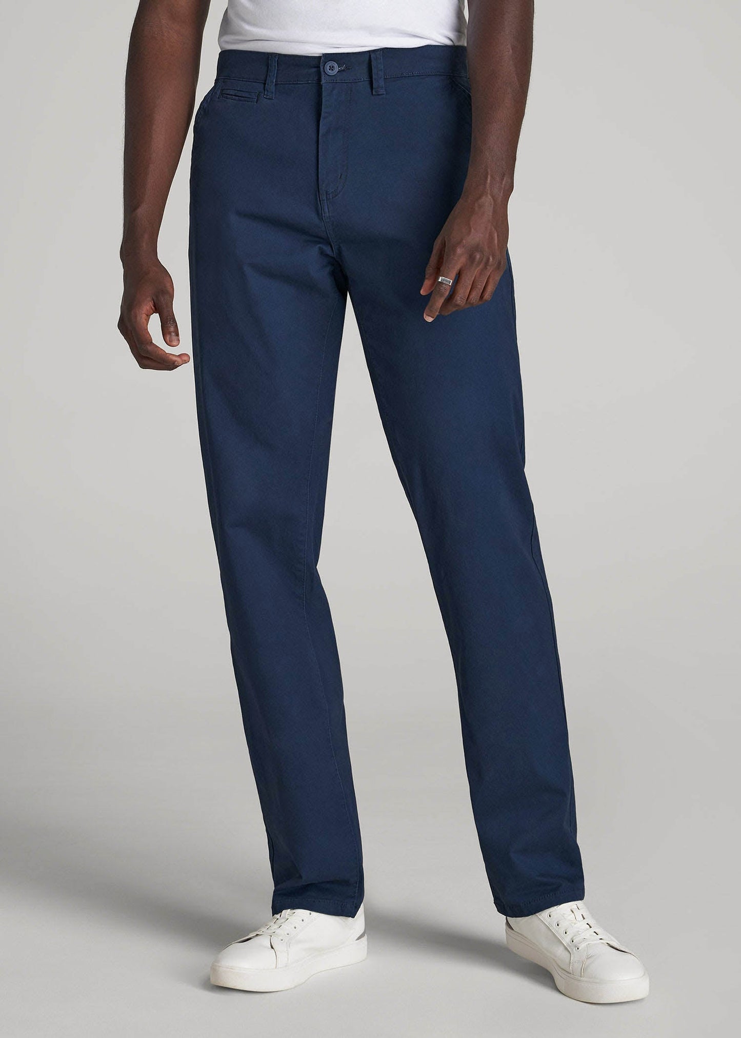 Mason RELAXED Chinos for Tall Men in Marine Navy