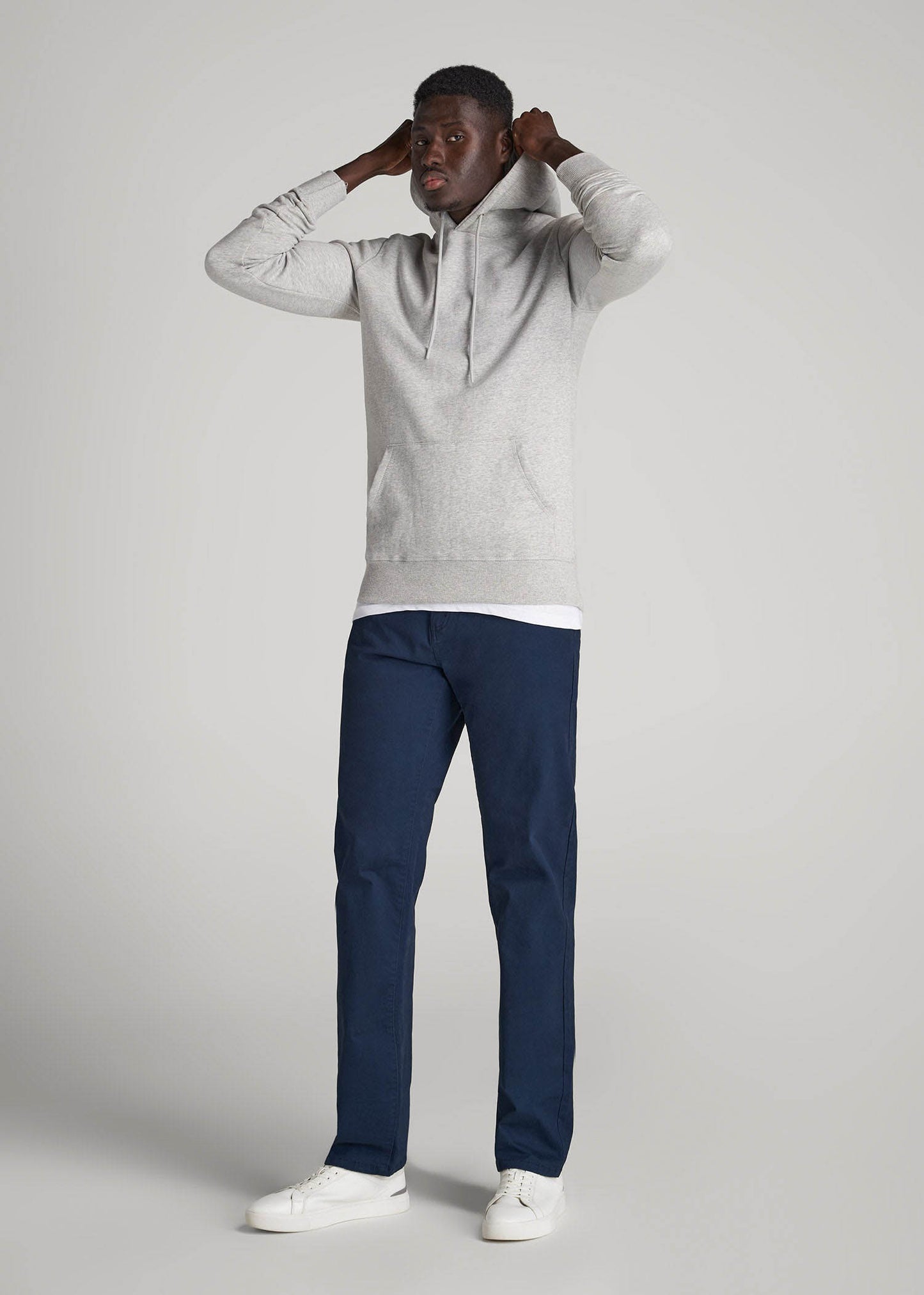 Mason RELAXED Chinos for Tall Men in Marine Navy