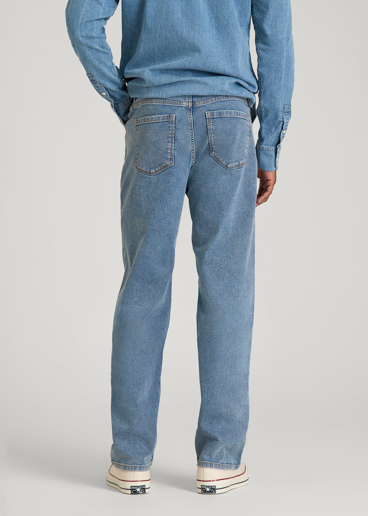 Mason Relaxed Fit Jeans for Tall Men in Perfect Blue