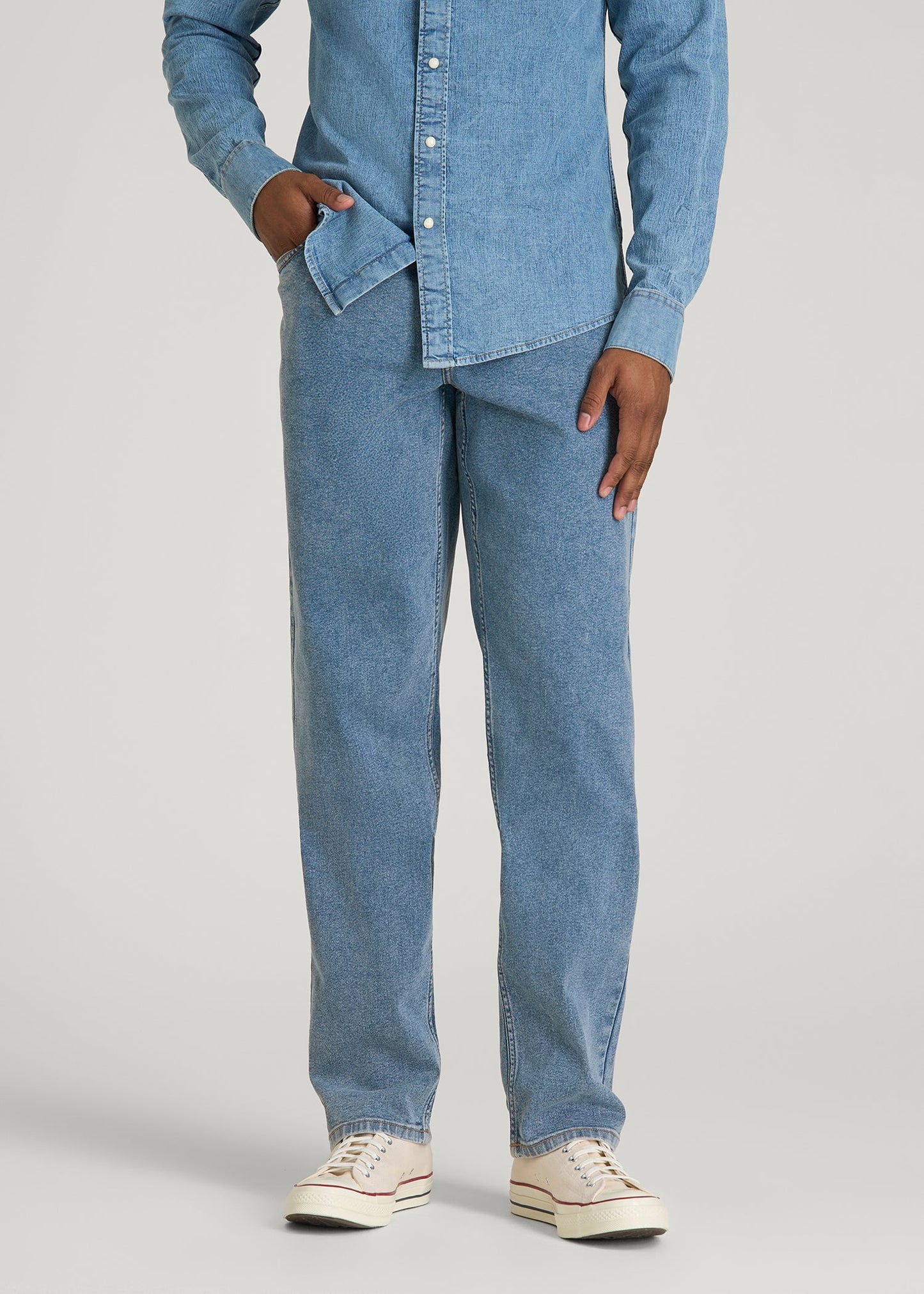 Mason Relaxed Fit Jeans for Tall Men in Perfect Blue