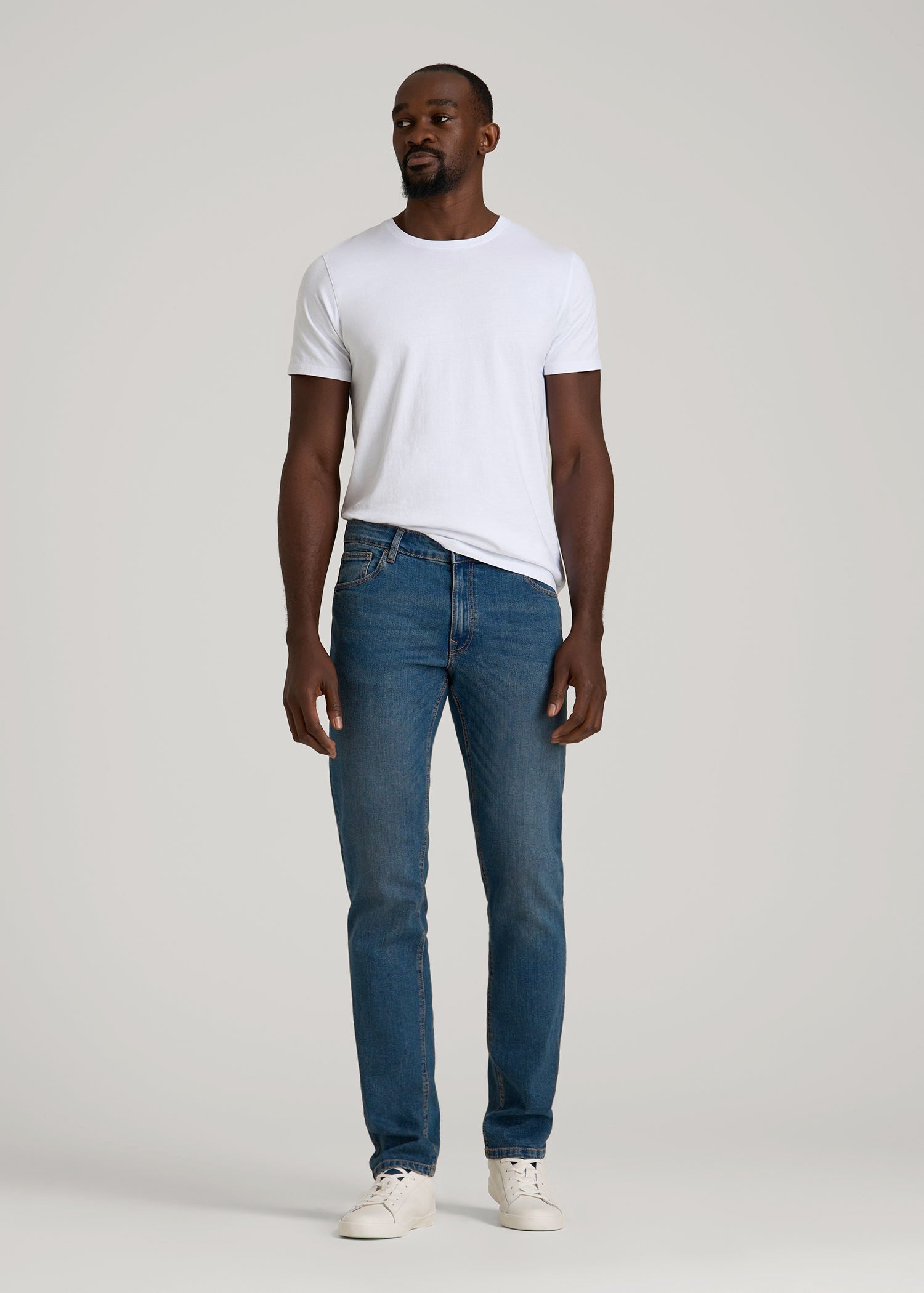Carman TAPERED Jeans for Tall Men in Worn Blue