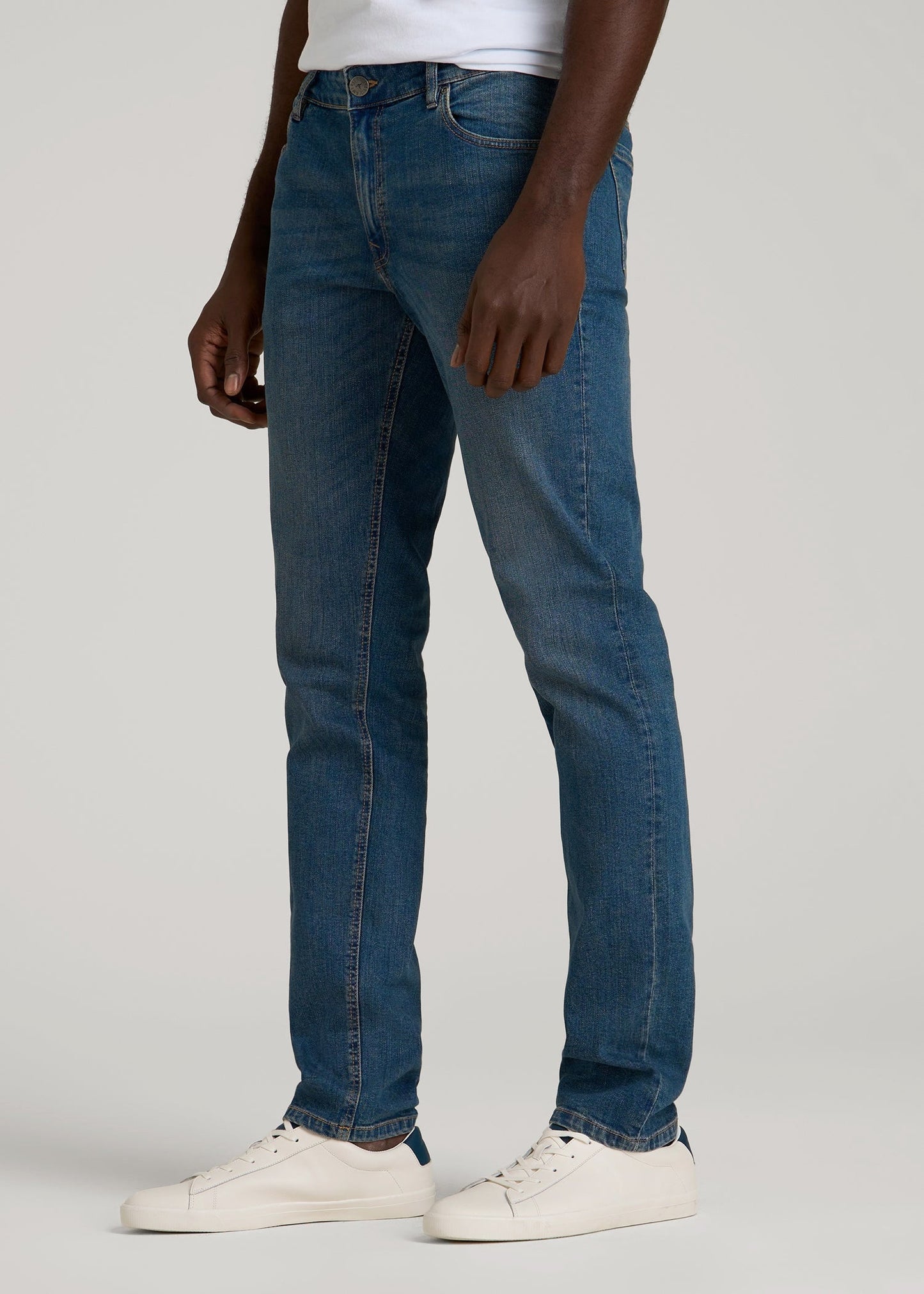 Carman TAPERED Jeans for Tall Men in Worn Blue