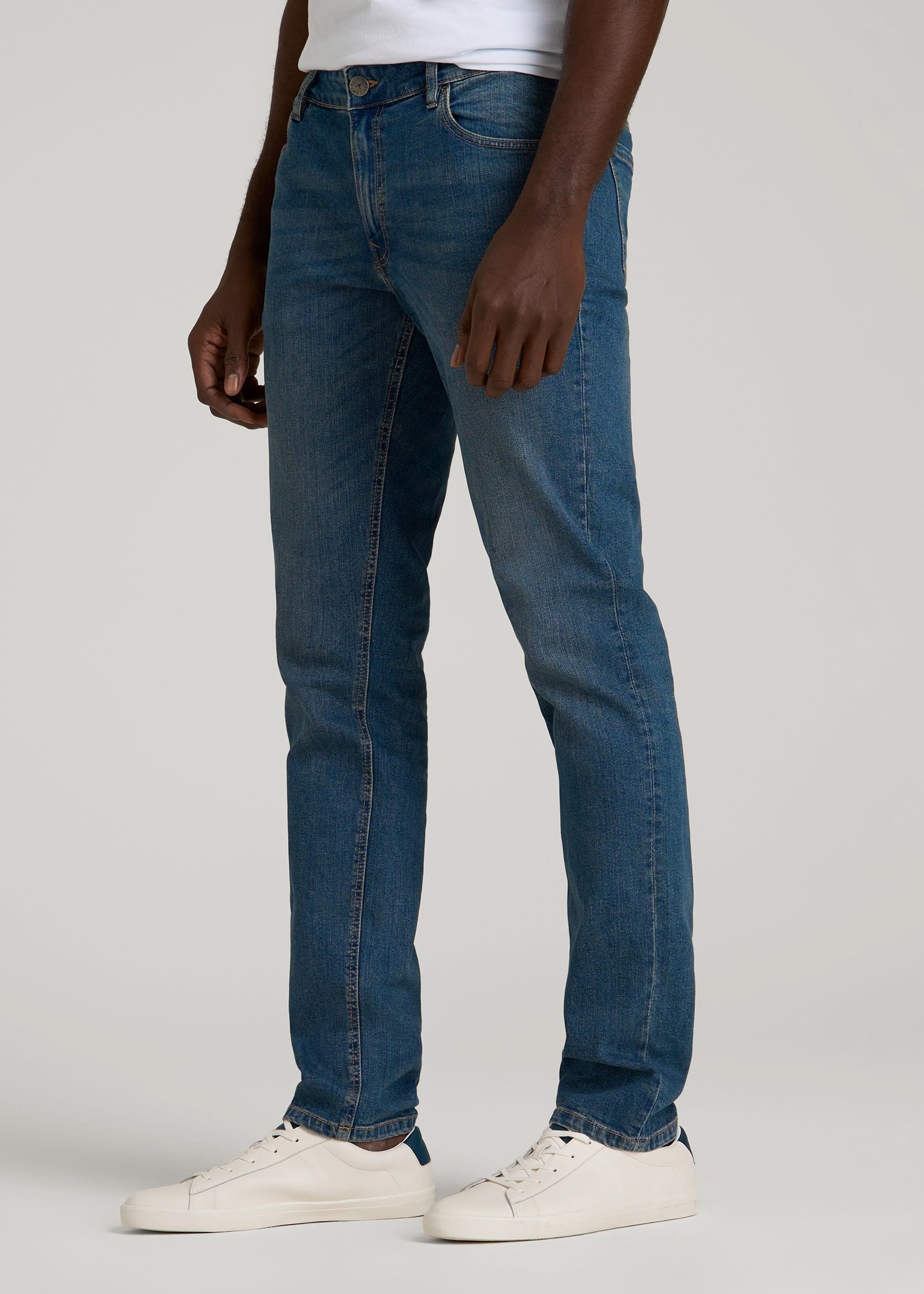 Carman TAPERED Jeans for Tall Men in Worn Blue