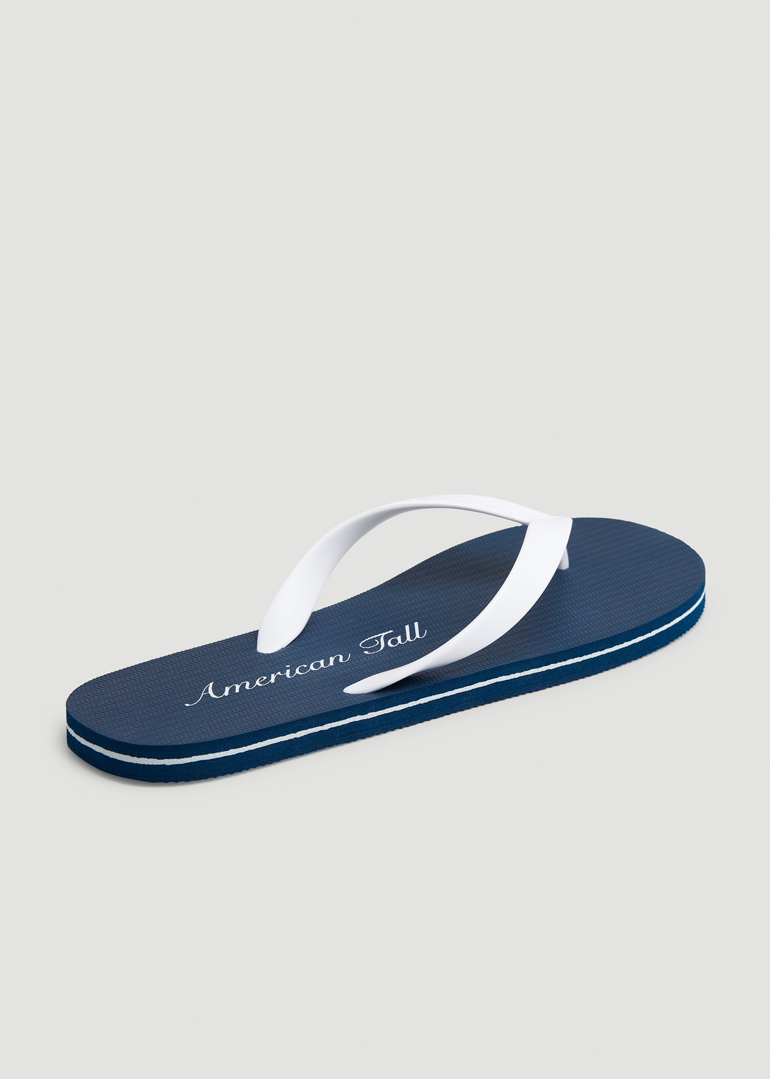 Men's Flip-Flop in Navy Blue/White