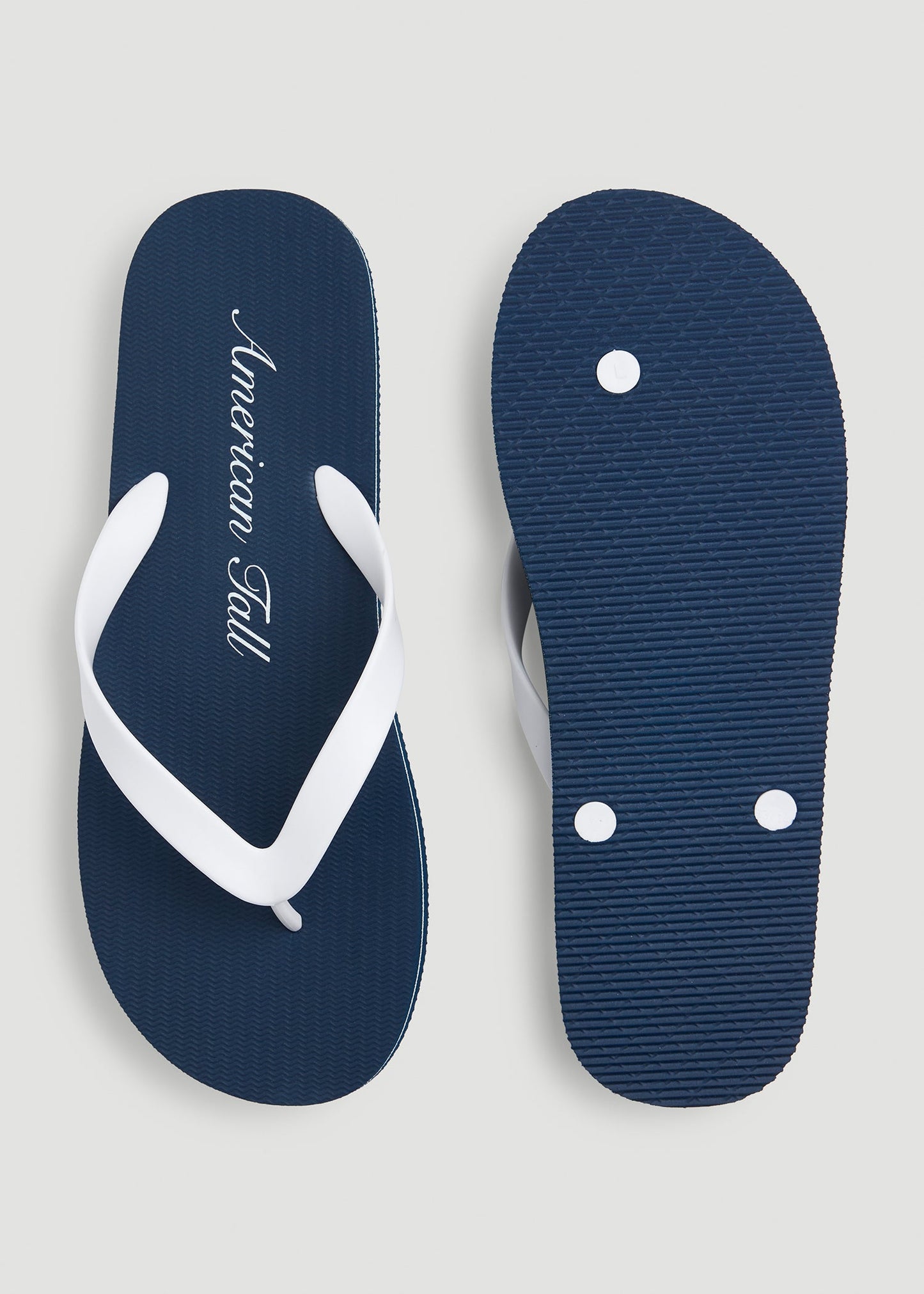 Men's Flip-Flop in Navy Blue/White
