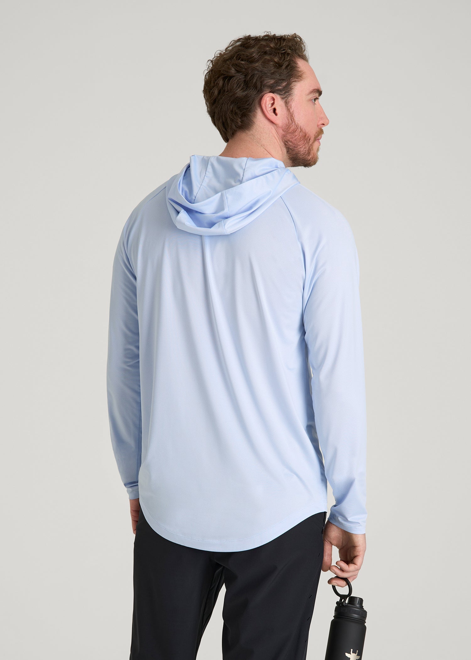 A.T. Performance Training Hoodie for Tall Men in Airy Blue
