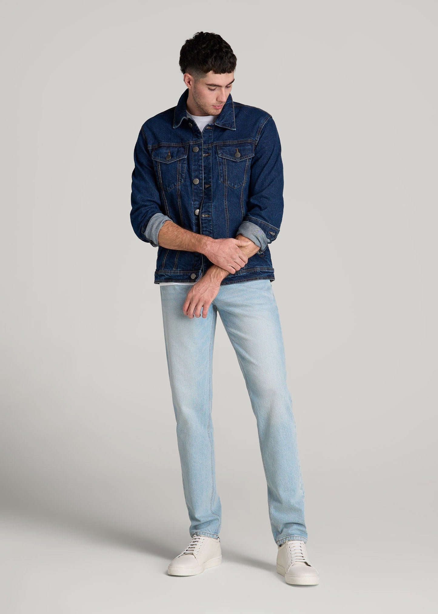 Milo RELAXED TAPERED FIT Jeans for Tall Men in Salt Lake Wash