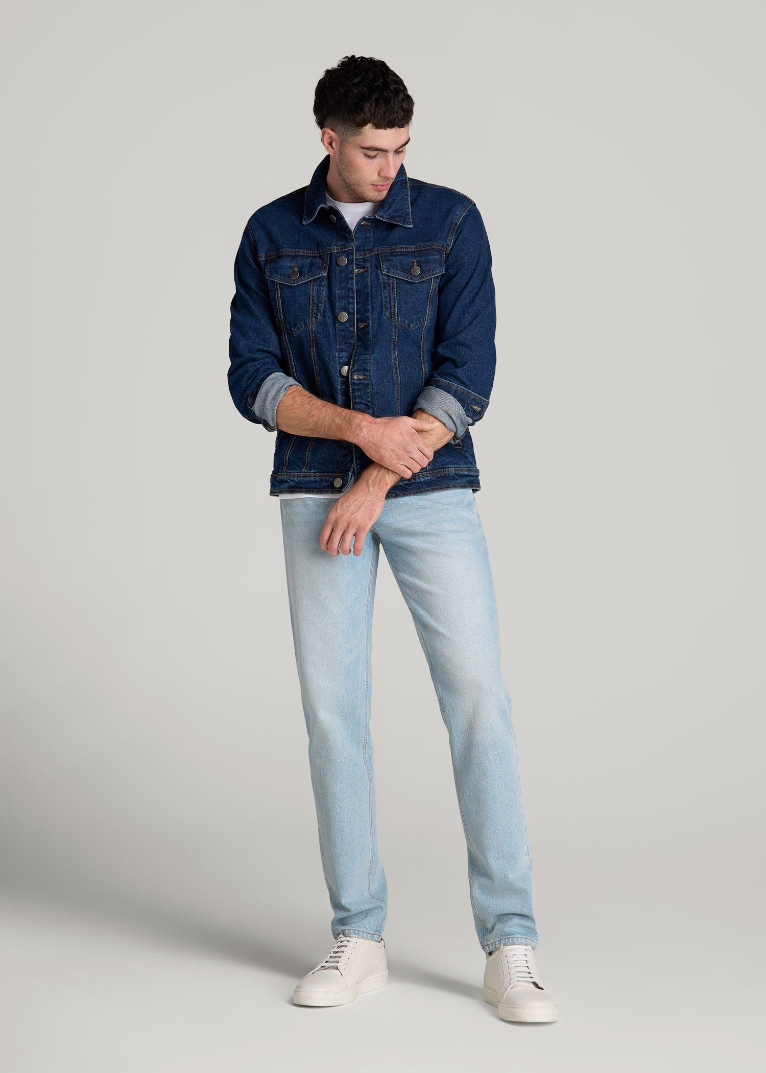 Milo RELAXED TAPERED FIT Jeans for Tall Men in Salt Lake Wash