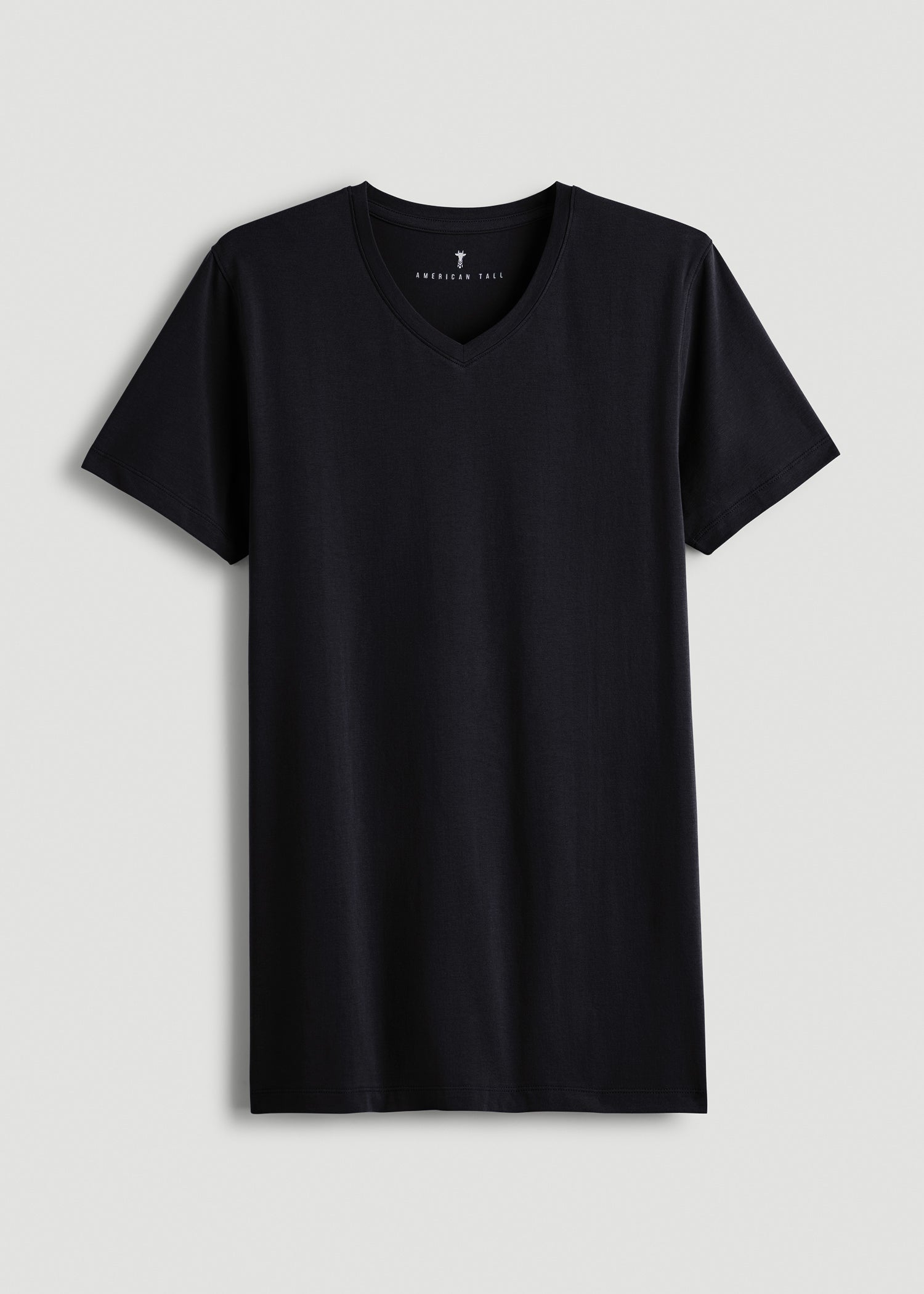 The Essential Modern Fit V-Neck Tee for Tall Men in Black