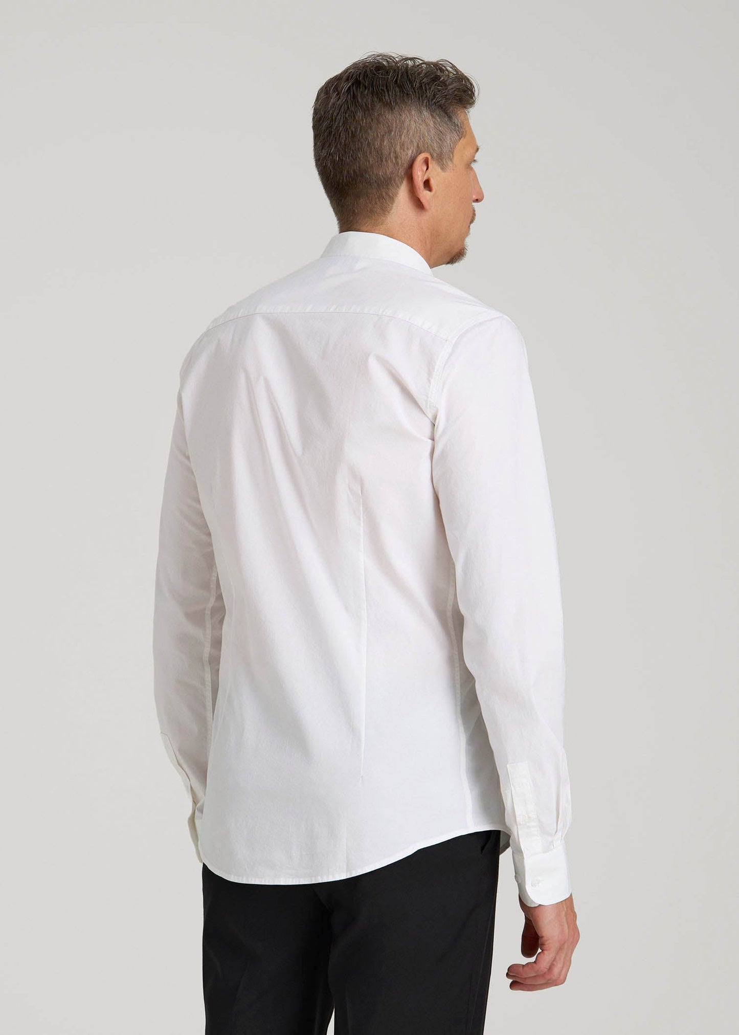 Oskar Easy Care Dress Shirt for Tall Men in Bright White