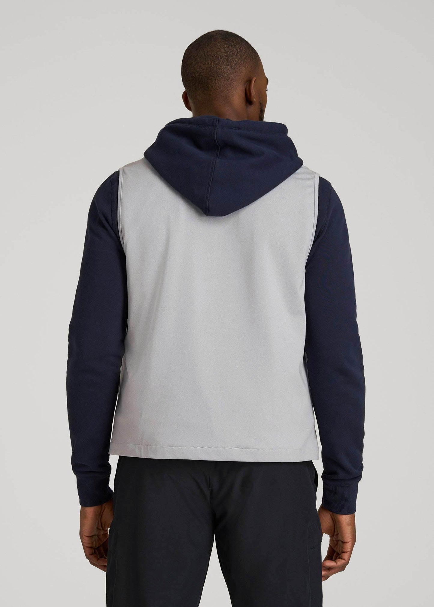 Performance Vest for Tall Men in Light Grey Mix