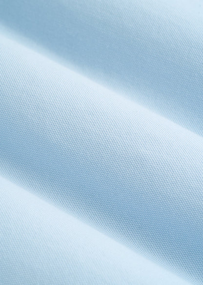 Pique Knit Stretch Short Sleeve Shirt for Tall Men in Ice Blue