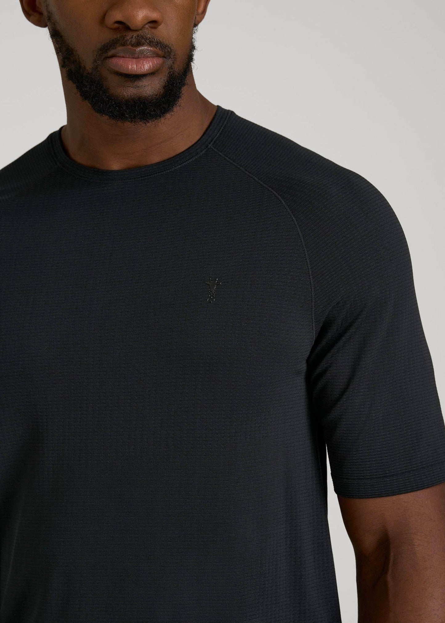Vented Training Top for Tall Men in Black