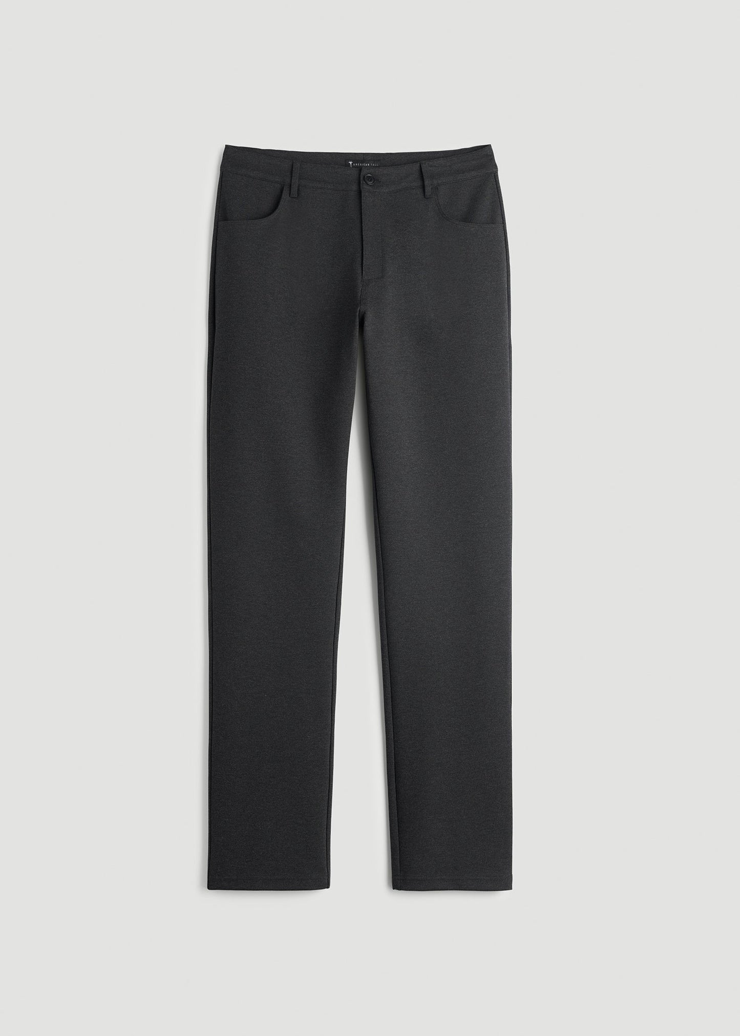 Flex Ponte Pants for Tall Men in Dark Charcoal Heather