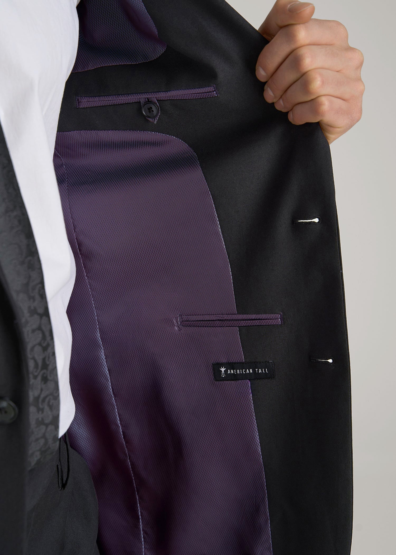 Suit Jacket for Tall Men in Black