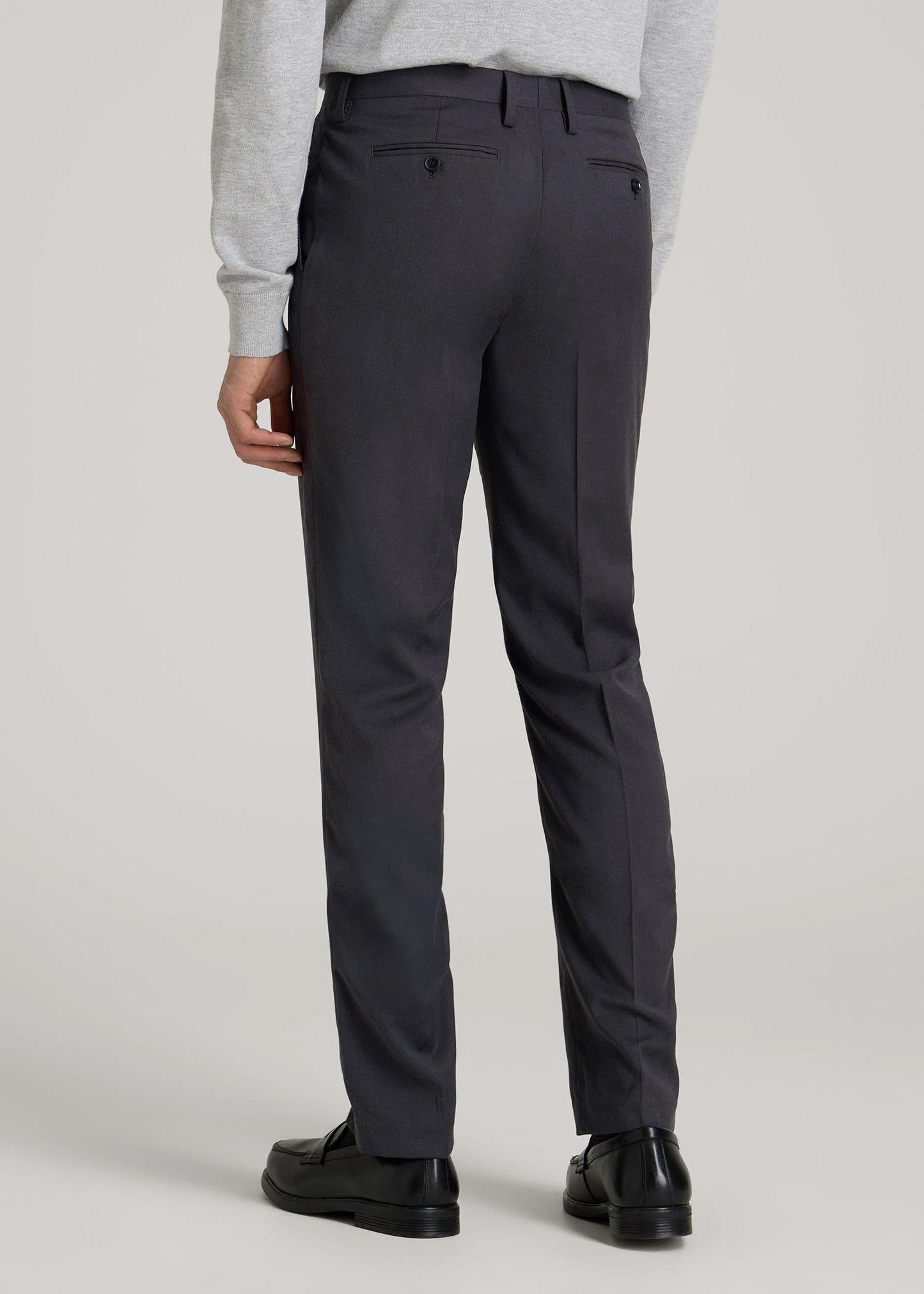 Suit Trousers for Tall Men in Mid Grey