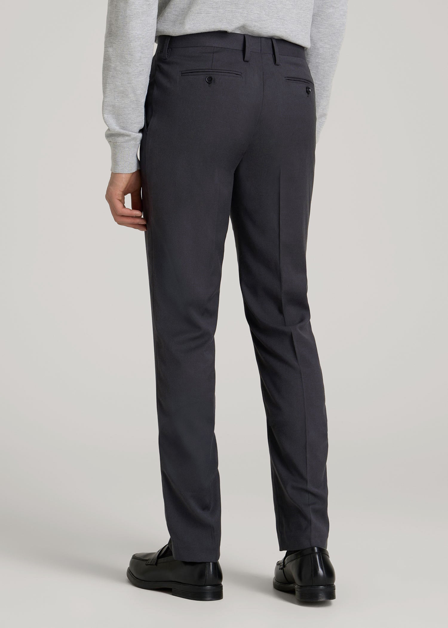 Suit Trousers for Tall Men in Mid Grey