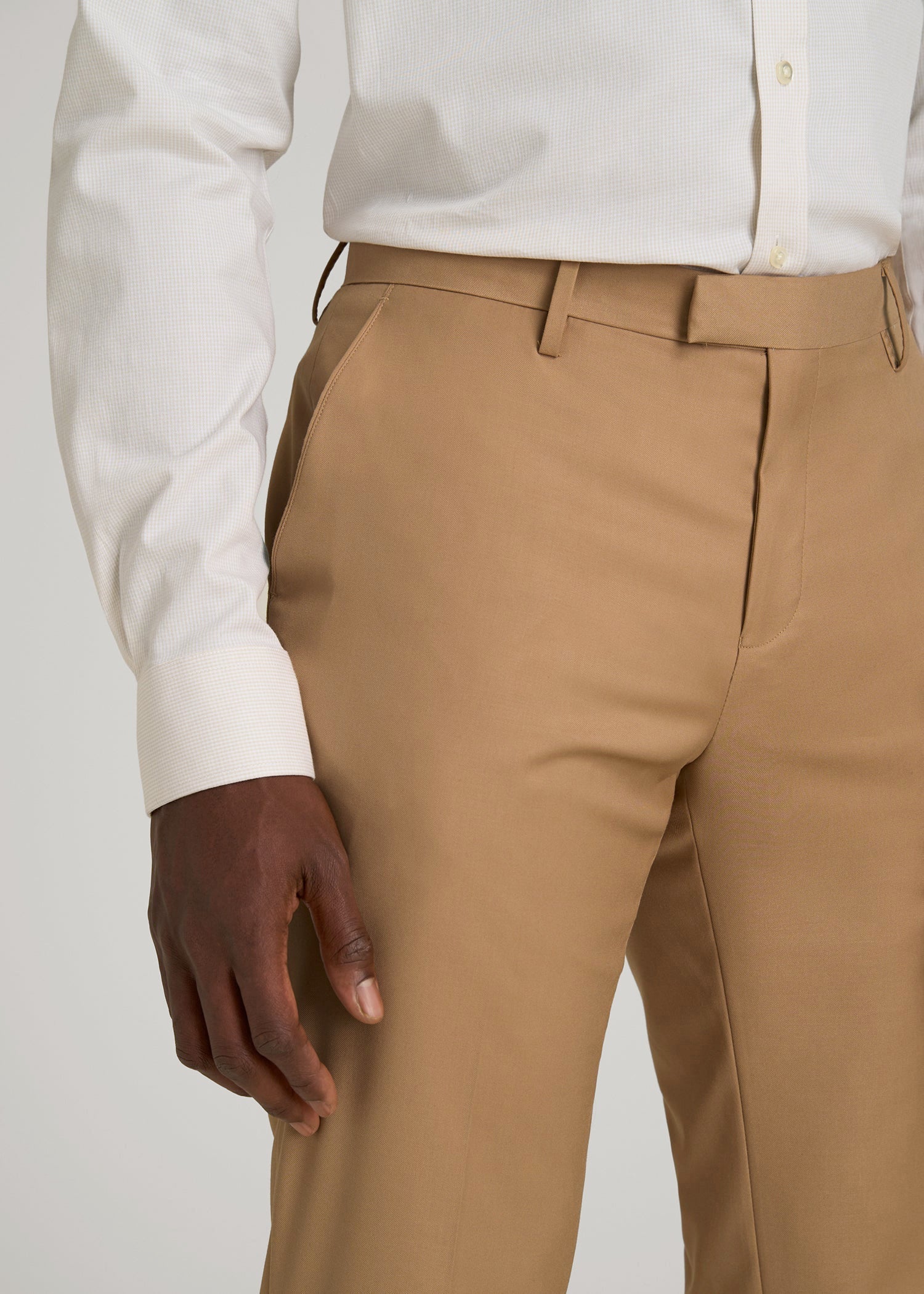 Suit Trousers for Tall Men in Tannin