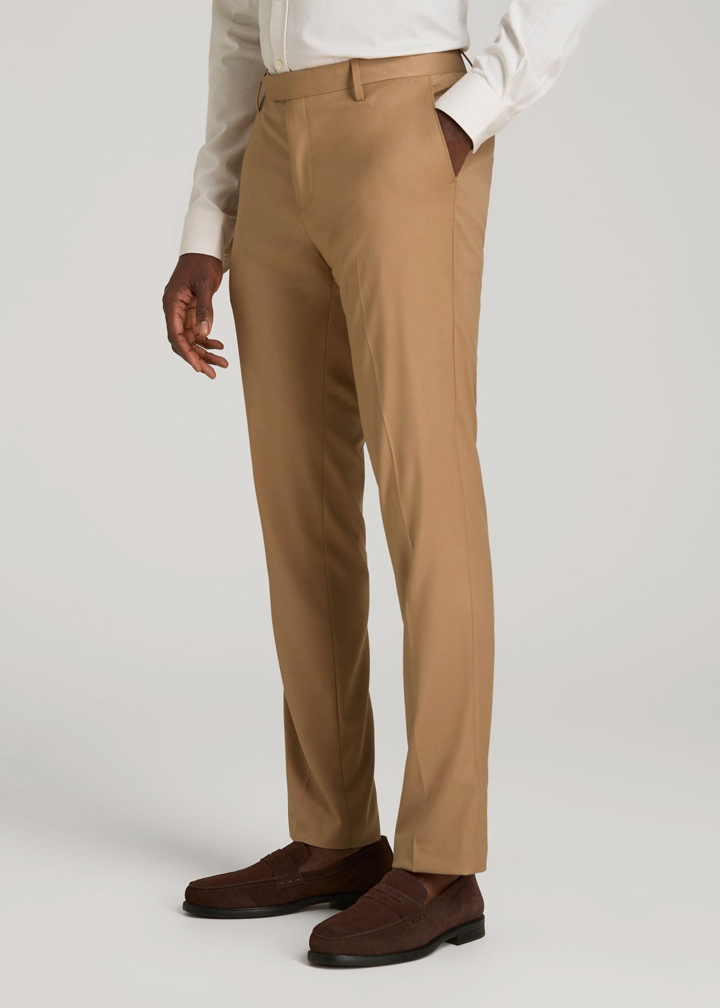 Suit Trousers for Tall Men in Tannin