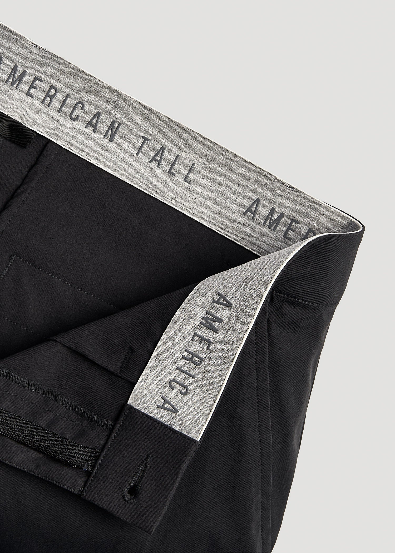 TAPERED FIT Traveler Chino Pants for Tall Men in Black