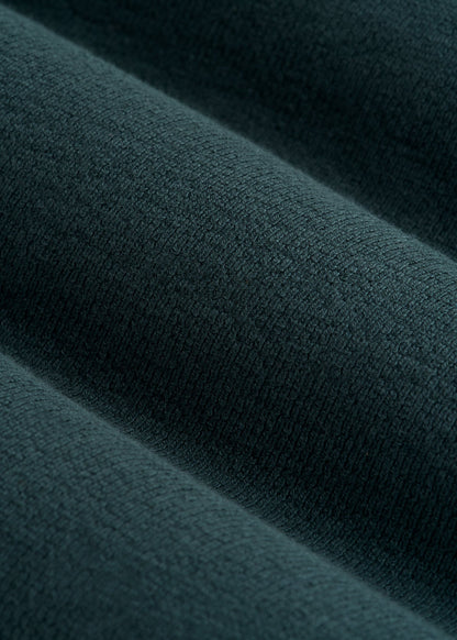 Terry Cotton Polo Cardigan for Tall Men in Emerald
