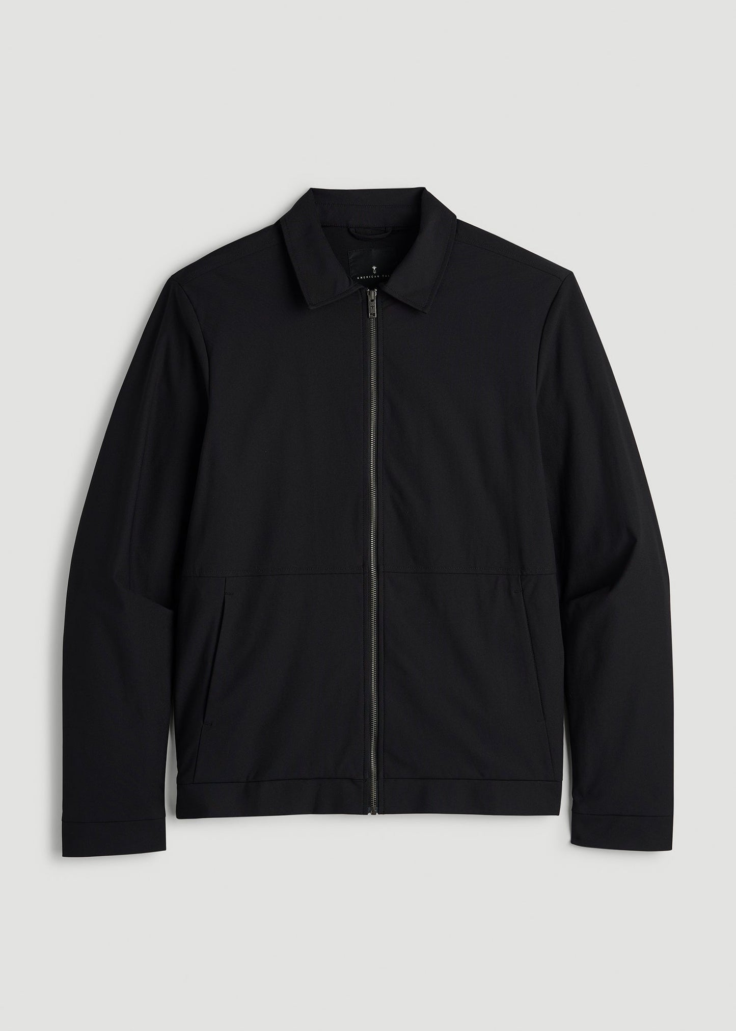 Traveler Bomber Jacket for Tall Men in Black