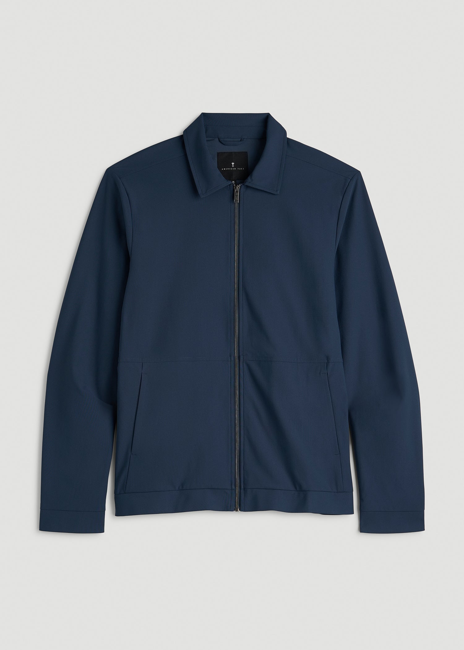 Traveler Bomber Jacket for Tall Men in Navy Blue