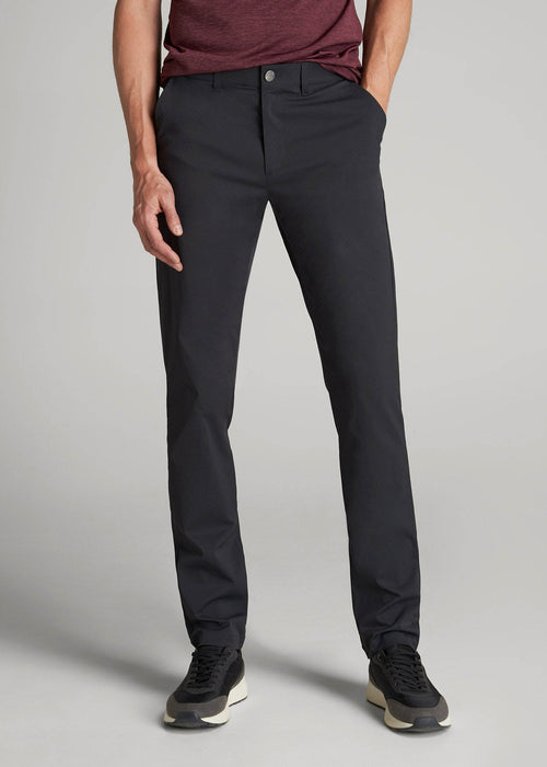 TAPERED FIT Traveler Chino Pants for Tall Men in Black