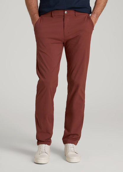 TAPERED FIT Traveler Chino Pants for Tall Men in Intense Rust
