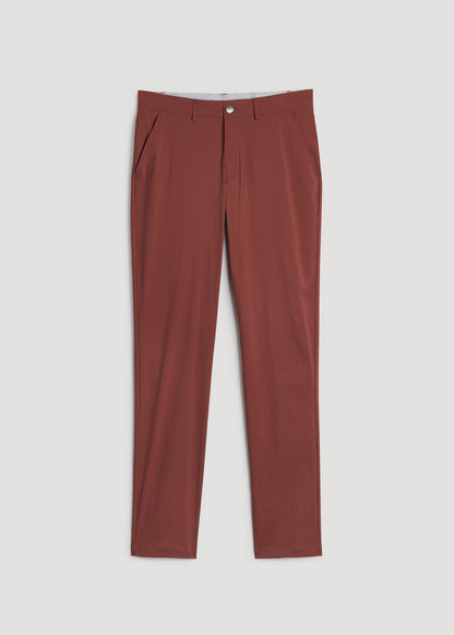 TAPERED FIT Traveler Chino Pants for Tall Men in Intense Rust