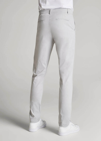 TAPERED FIT Traveler Chino Pants for Tall Men in Light Grey