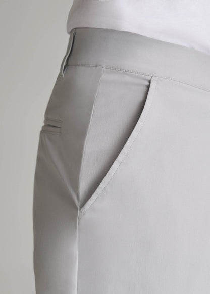 TAPERED FIT Traveler Chino Pants for Tall Men in Light Grey