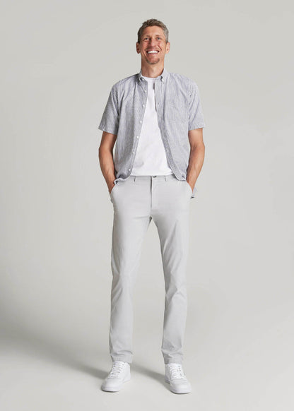 TAPERED FIT Traveler Chino Pants for Tall Men in Light Grey