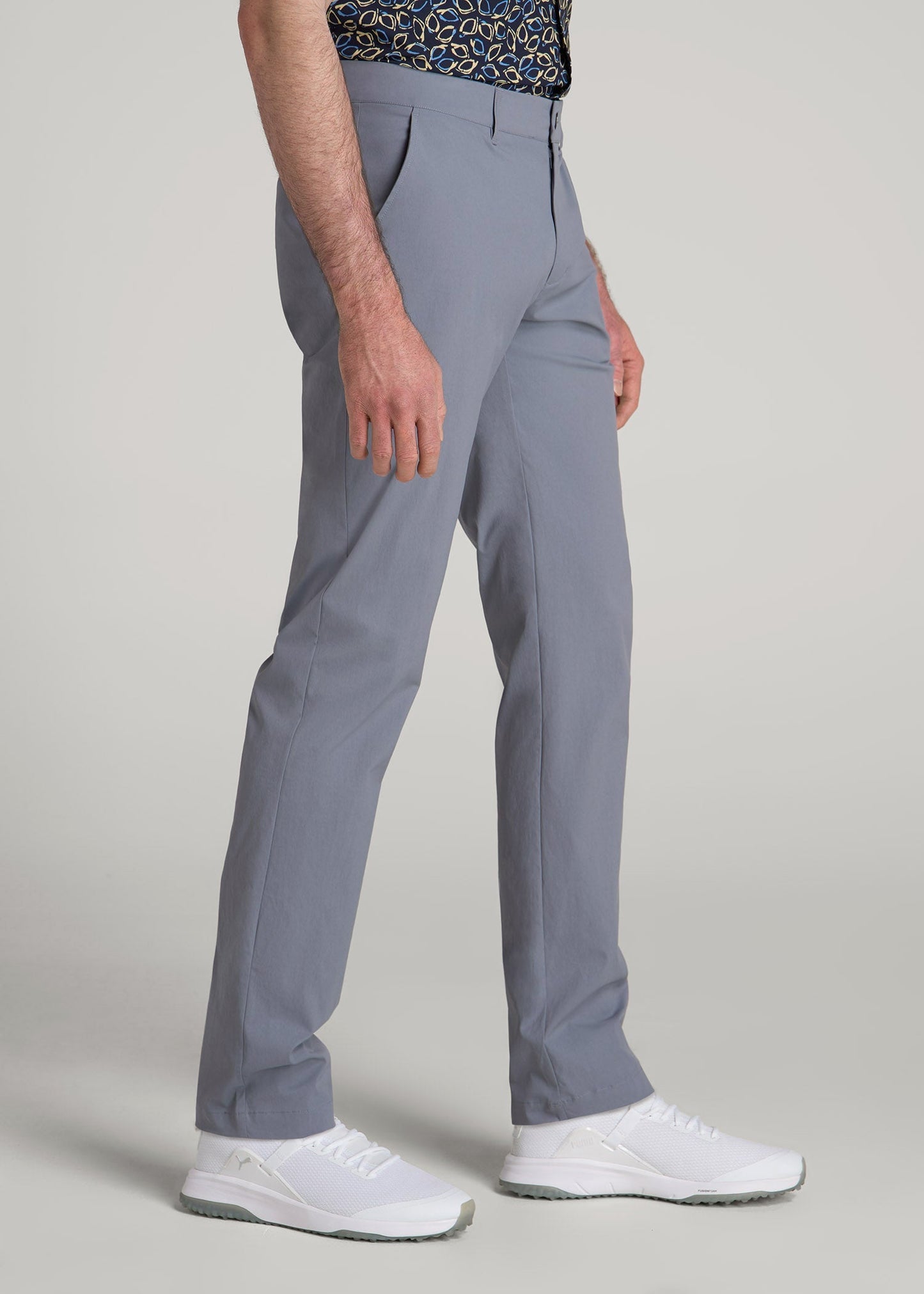 TAPERED FIT Traveler Chino Pants for Tall Men in Skyline Grey