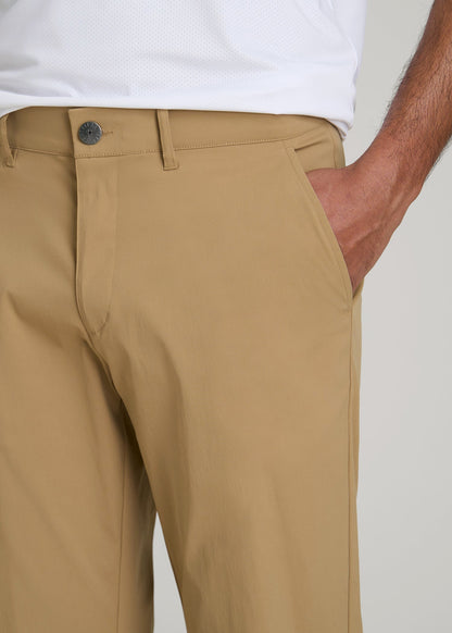 TAPERED FIT Traveler Chino Pants for Tall Men in Tannin