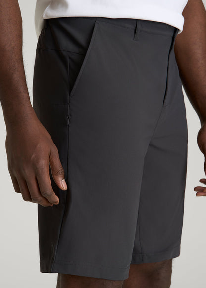 Traveler Chino Short 2.0 for Tall Men in Iron Grey