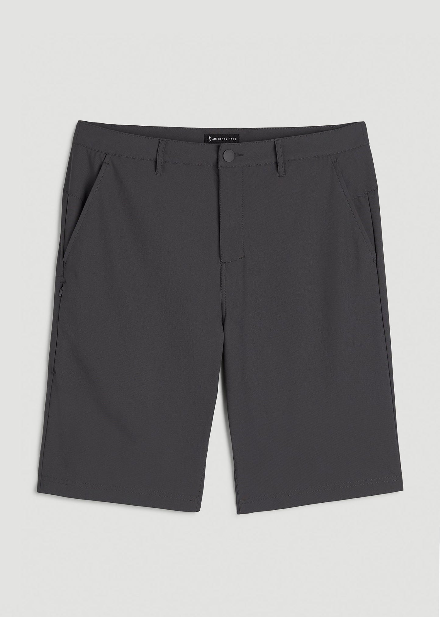 Traveler Chino Short 2.0 for Tall Men in Iron Grey