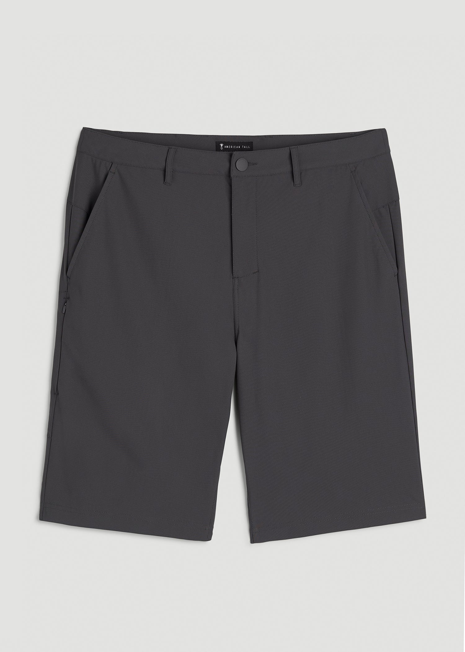 Traveler Chino Short 2.0 for Tall Men in Iron Grey