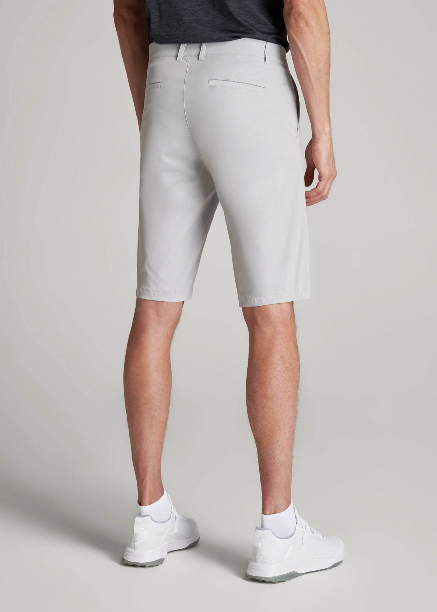 Traveler Chino Shorts for Tall Men in Light Grey