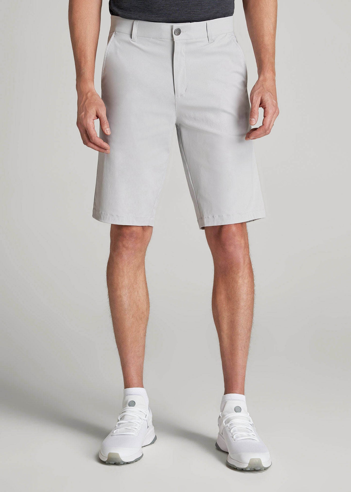 Traveler Chino Shorts for Tall Men in Light Grey