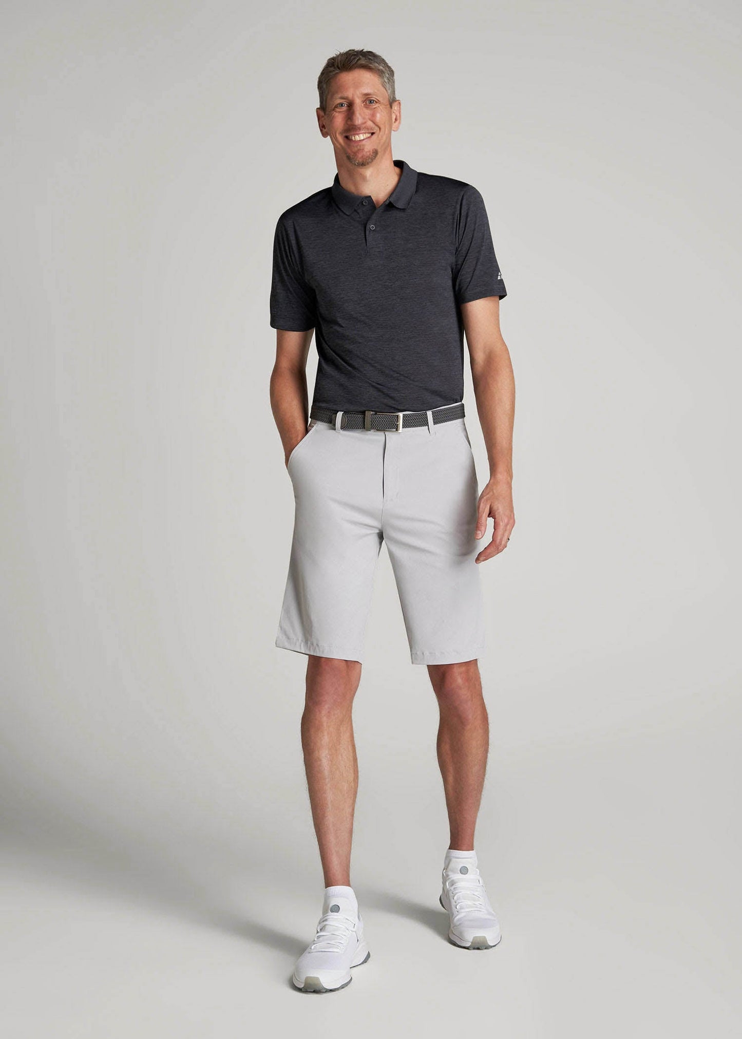 Traveler Chino Shorts for Tall Men in Light Grey