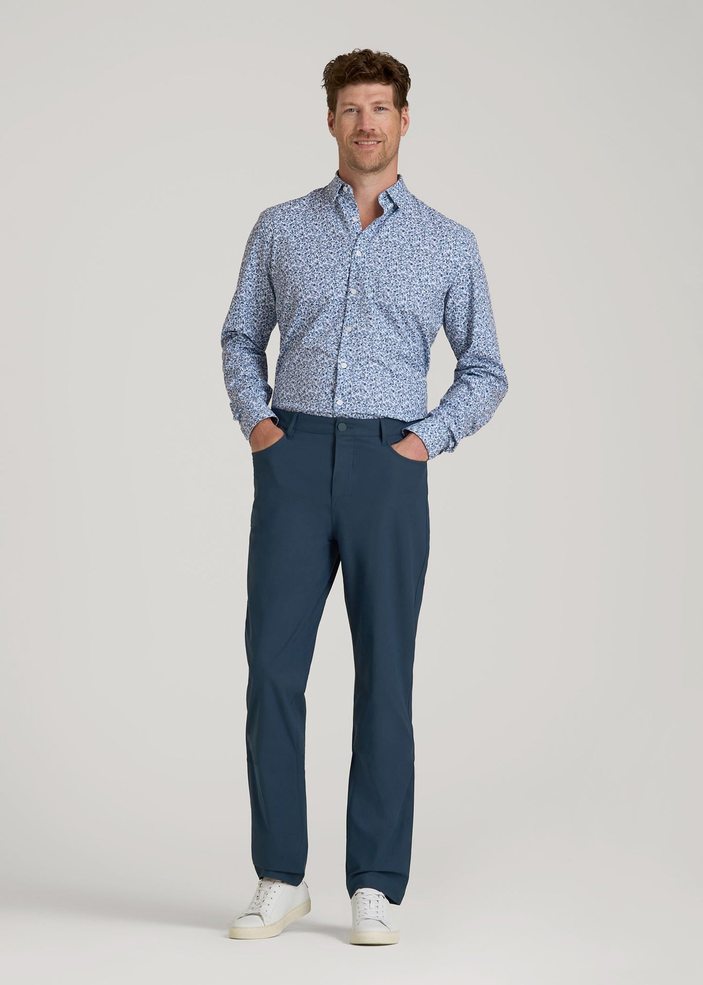 Traveler Pant 2.0 for Tall Men in Navy Blue