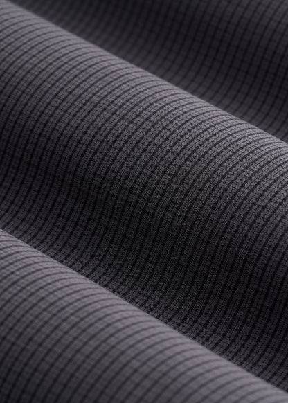 Traveler Stretch Dress Shirt in Charcoal Micro Check