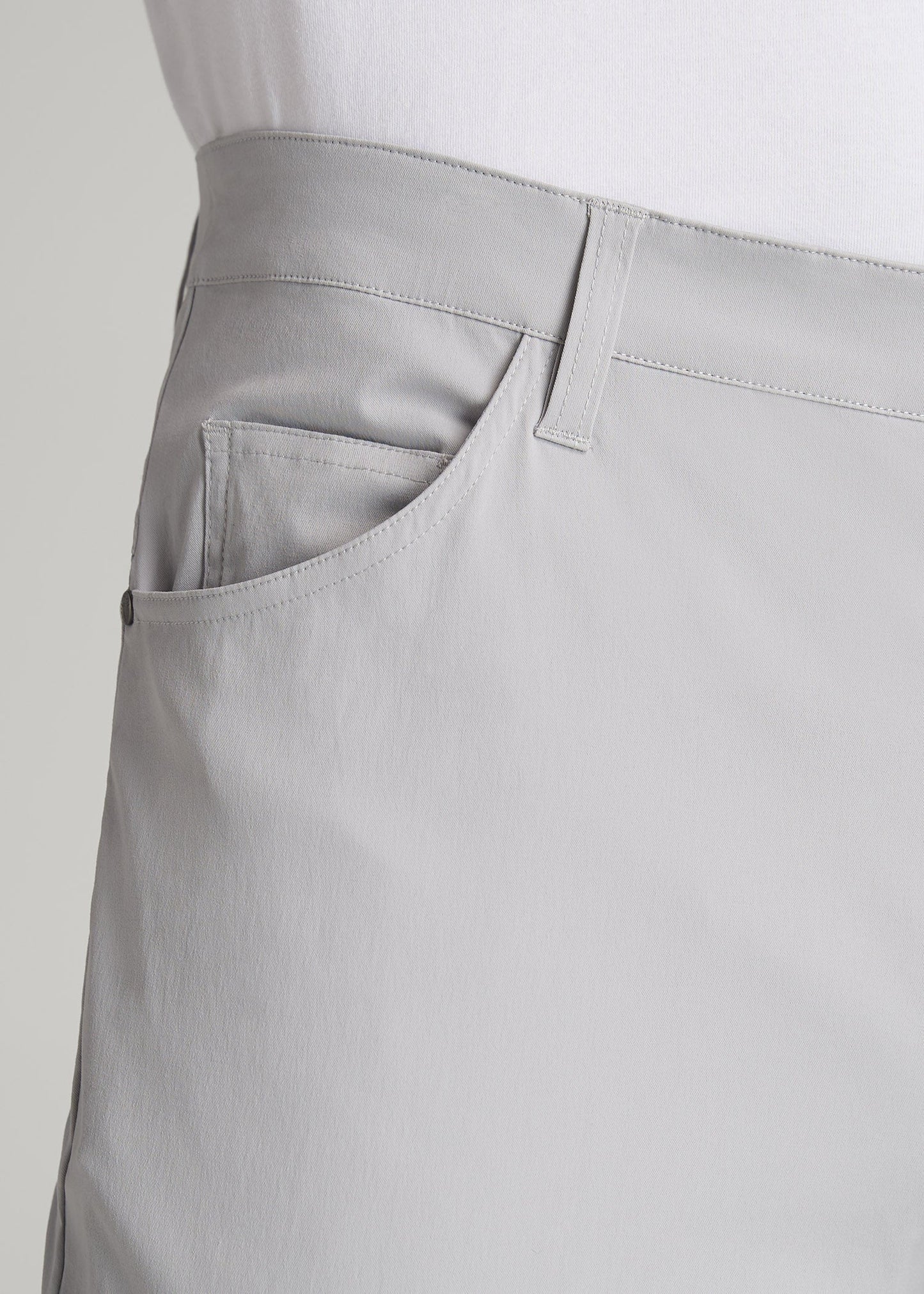 TAPERED-FIT Traveler Pants for Tall Men in Light Grey