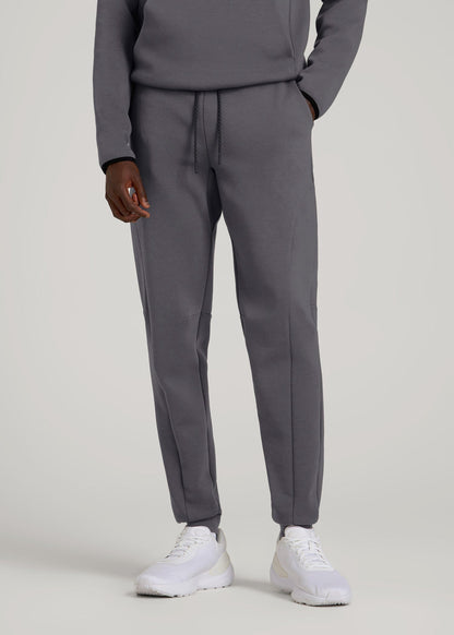 Tech Motion Fleece Joggers for Tall Men in Iron Grey