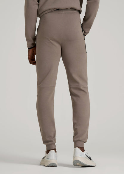 Tech Motion Fleece Joggers for Tall Men in Portobello
