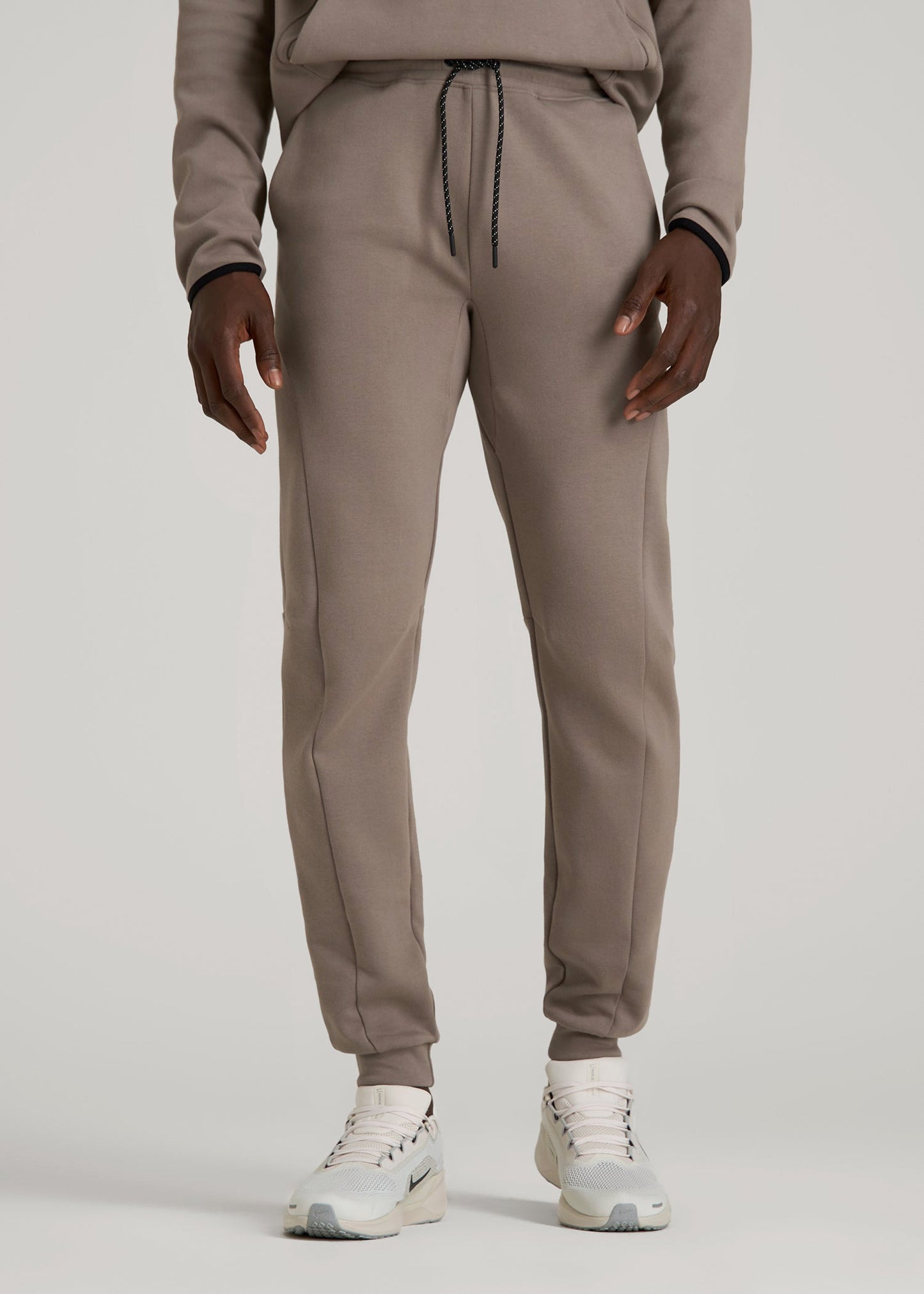 Tech Motion Fleece Joggers for Tall Men in Portobello